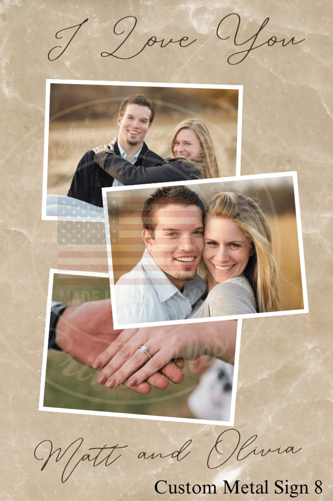 Custom Metal Sign 8 - Your Photos - Several Sizes to Pick From