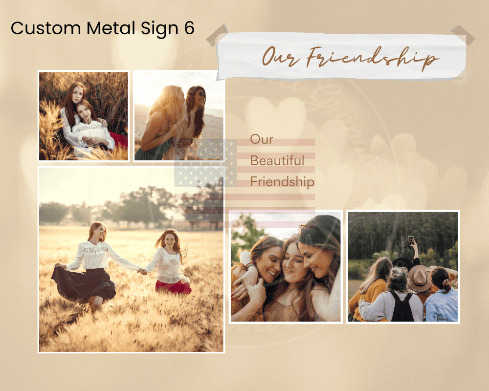 Custom Metal Sign 6 - Your Photos - Several Sizes to Pick From