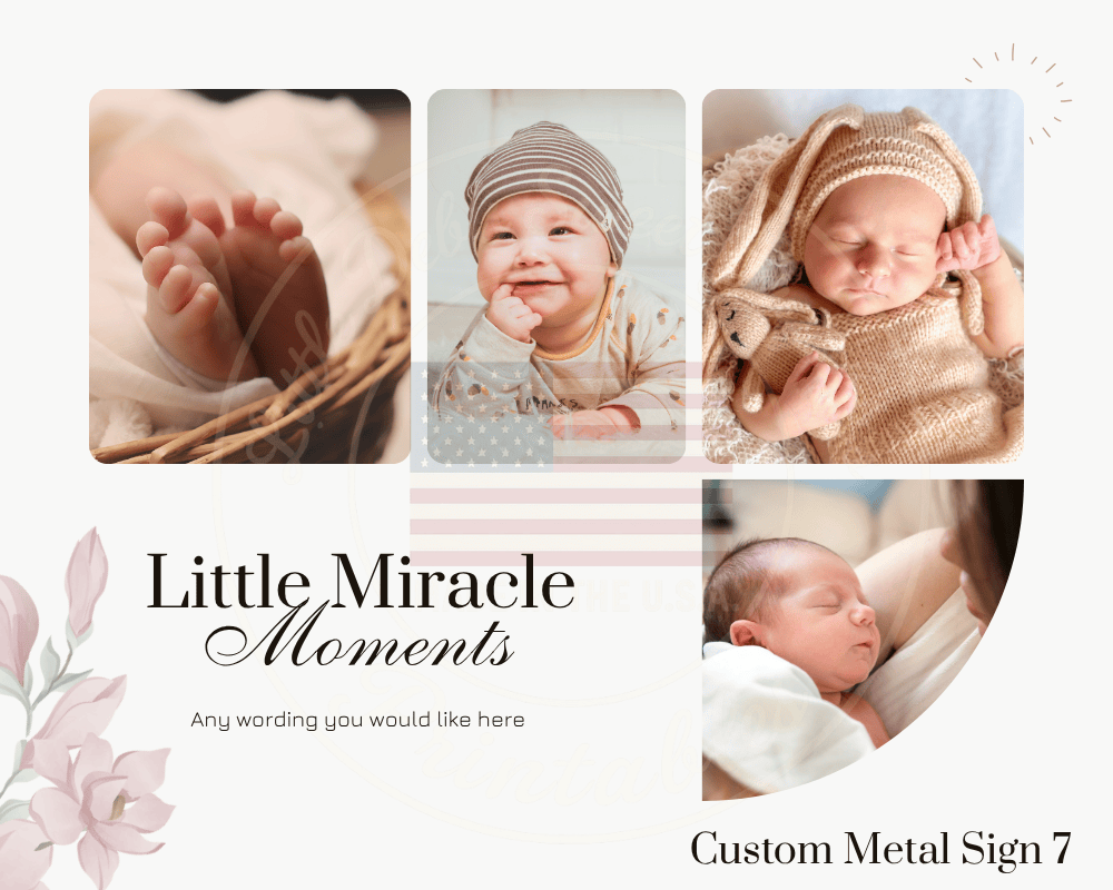 Custom Metal Sign 7 - Your Photos - Several Sizes to Pick From