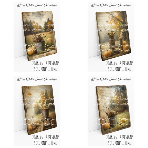 OOAK 6 Design - 4 Different Designs