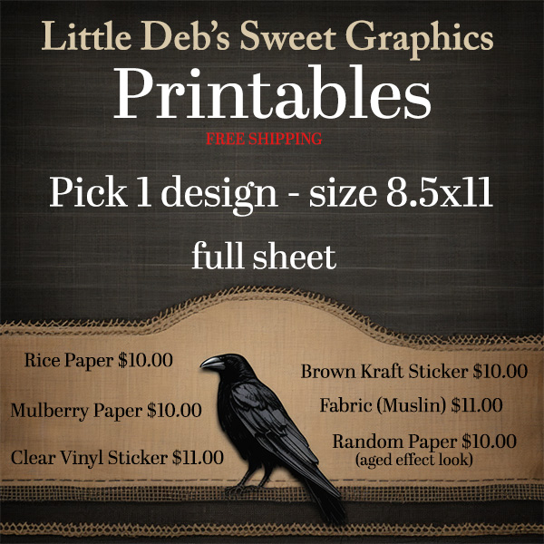 Printable Package 3 - Pick 1 design - design is 8x10