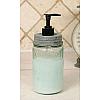 Pint Mason Jar Soap Dispenser - Barn Roof - Black Pump