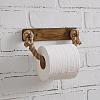 Antique Brass Toilet Paper Holder with Jute Rope